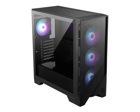 Корпус ПК без блока питания/ Case MSI MAG FORGE 321R AIRFLOW, Midi-Tower, TG, 4x120mm ARGB, 2xUSB 3.2, 1xUSB 3.2 Type-C, ATX, mATX, mITX Black фото 2