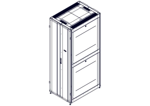 Шкаф Systeme Electric, серия Uniprom, 48U-750/1070, боковые панели 4шт, черный фото 2
