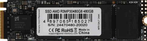 Твердотельный накопитель AMD PCIe 3.0 x4 480GB R3MP30480G8 Radeon M.2 2280 фото 1