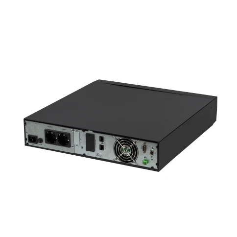 8764 SKAT-UPS 1500-RACK-ON-3X9 P3 ИБП 1500ВА/1500 Вт, 2U, On-Line, синус, встр. АКБ 36В (3x9Ач), 2хSchuko, USB, RS232, RS485, параллельный порт, слот для карт (SNMP,реле), EPO, ШхГхВ 440х460х88, масса 19.4 кг фото 10
