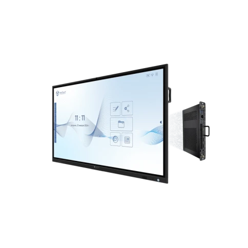 Интерактивный  комплекс NextPanel 75/ Интерактивный  комплекс NextPanel 75, 75",  4К (3840*2160), 450 кд/м2, 4000:1, IR, 10 мс, 20 касаний, WiFi-модуль, ОС Android. Вычислительный модуль: процессор Intel Core, DDR4 8Гб, SSD 128Гб, Windows/Linux, дина фото 1