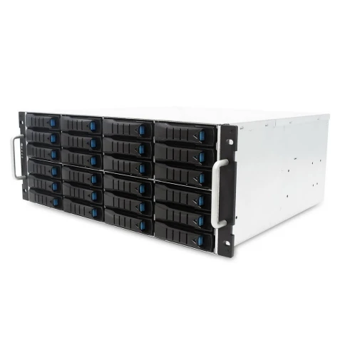 Дисковая полка/ J40604-03-35X, 4U 60x 3.5" hot-swap bays, hot-swap JBOD with single SAS 12G expander controller, Tool-less HDD tray, 1200W 1+1 hot-swap redundant 80+ platinum, with BMC фото 1