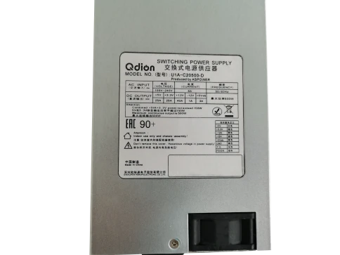 Блок питания серверный/ Server power supply Qdion Model U1A-C20500-D P/N:99SAC20500I1170110 1U Single Server Power 500W Efficiency 80 Plus Silver, Cable connector: C14 фото 2