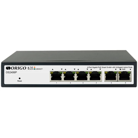Коммутатор/ Smart Managed L2 PoE Switch 4 x 1000Base-T PoE+, 2 x 1000Base-T, PoE-60W budget фото 1