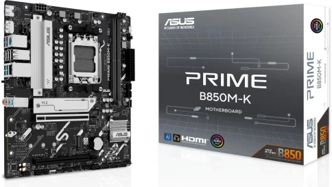 Материнская плата Asus PRIME B850M-K SocketAM5 AMD B850 2xDDR5 mATX AC`97 8ch(7.1) 2.5Gg RAID+HDMI+DP фото 8