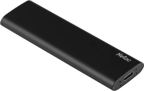 Накопитель SSD Netac USB-C 1Tb NT01ZSLIM-001T-32BK Z Slim 1.8" черный фото 1