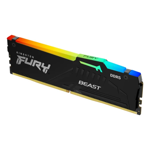 Память оперативная/ Kingston 32GB 5200MT/s DDR5 CL40 DIMM FURY Beast RGB фото 2