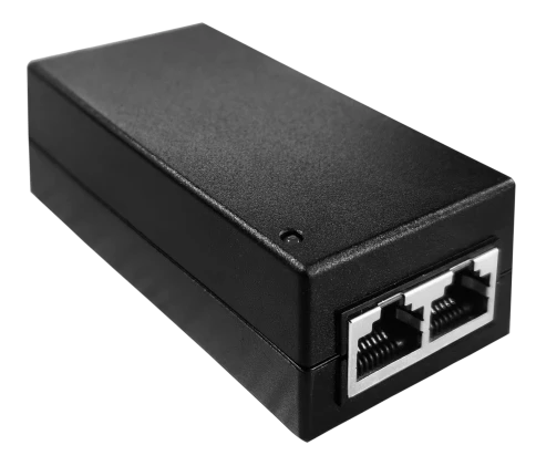 PoE-инжектор Gigabit Ethernet/ PoE-инжектор Gigabit Ethernet на 1 порт. Совместим с оборудованием PoE IEEE 802.3af.( без автоматического определения PoE) Мощность PoE на порт - до 15.4W. Напряжение PoE - 50V(конт. 1,2(+); 3,6 (-)). Порты: вх. - 1 x RJ45(1 фото 2