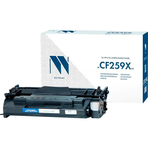 -/ Тонер-картридж NVP (БЕЗ ЧИПА) (БЕЗ ГАРАНТИИ) NV-CF259X для HP Laser Jet Pro M304/M404/M428 (10000k) фото 1