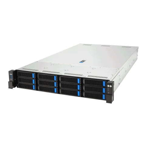Серверная платформа/ ASUS RS720A-E13-RS12U, 2U, 2 x SP5 (LGA 6096P) 400W, 24 x DDR5 6400, 12 x 3.5/2.5 NVME hsb, 6 x PCIE Gen5 x8 or 3 x PCIE Gen5 x16, 2 x PCIE Gen5 x16, 2 x OCP3.0 Gen5 x16, 1+1 2700W фото 1