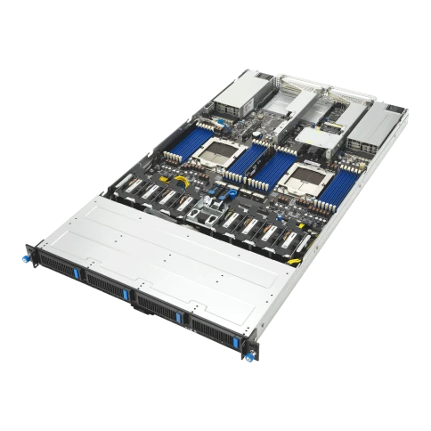 Серверная платформа/ ASUS RS700A-E13-RS4U, 1U, 2 x  SP5 LGA6096 400W, 24x DDR5 6400, 4x 3.5" hsb NVMe, 2x PCIex16+ 2x OCP3.0 x16, no LAN, 1+1 2000W фото 3