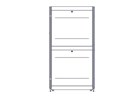 Шкаф Systeme Electric, серия Uniprom, 48U-800/1200, боковые панели 4шт, черный фото 2