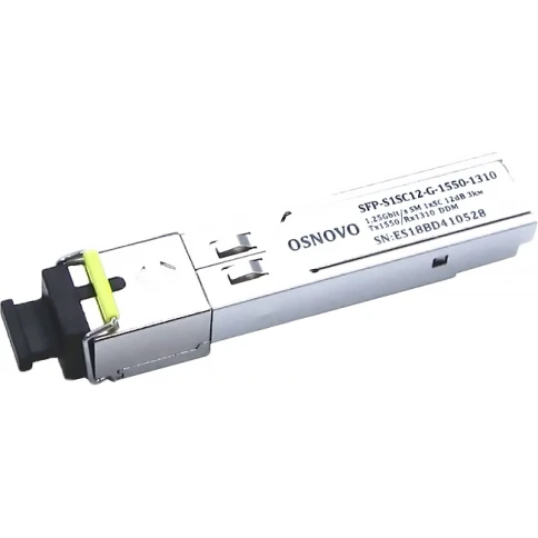 Модуль/ OSNOVO SFP Модуль SC, 1,25 Гбит/c, до 3км, Tx:1550/Rx:1310, DDM фото 1