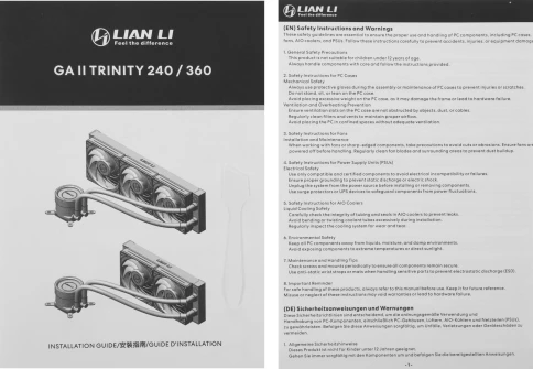 Система водяного охлаждения Lian-Li Galahad II Trinity 360 ARGB Soc-AM5/AM4/1200/1700/1851 белый30dB Al+Cu Ret (G89.GA2T36W.00) [G89.GA2T36W.00] фото 10