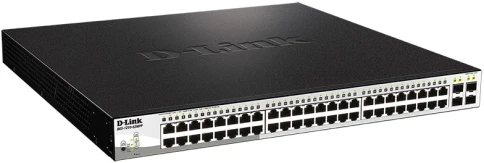 Коммутатор/ DGS-1210-52MPP Smart L2 Switch 48х1000Base-T PoE, 4х1000Base-X SFP, PoE Budget 740W, Compact CLI фото 2