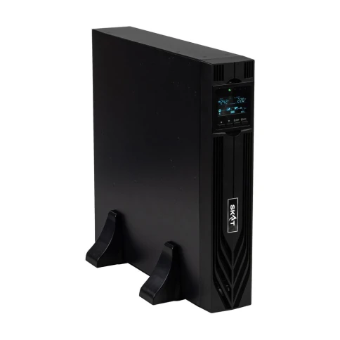 8764 SKAT-UPS 1500-RACK-ON-3X9 P3 ИБП 1500ВА/1500 Вт, 2U, On-Line, синус, встр. АКБ 36В (3x9Ач), 2хSchuko, USB, RS232, RS485, параллельный порт, слот для карт (SNMP,реле), EPO, ШхГхВ 440х460х88, масса 19.4 кг фото 2