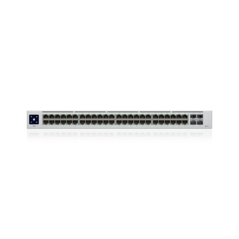 Коммутатор/ UniFi Switch 48 is a configurable Gigabit Layer 2 switch with 48 Gigabit Ethernet ports and 4 SFP ports фото 3
