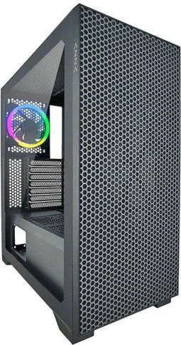 Корпус Azza Hive черный ATX 8x120mm 5x140mm 2xUSB2.0 1xUSB3.0 audio bott PSU [CSAZ-450 HIVE] фото 1