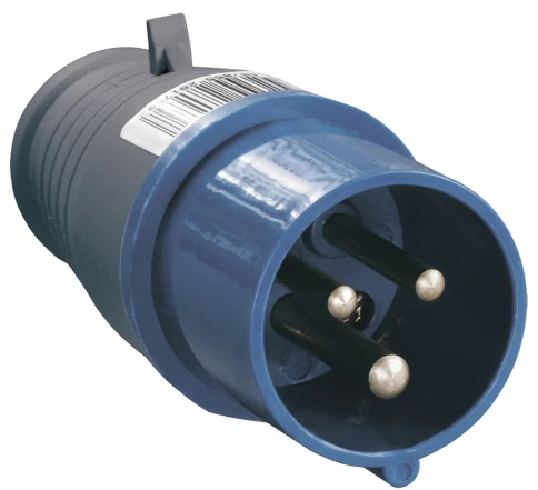 Вилка переносная ССИ-013 2Р+РЕ 16А 200-250В IP44 IEK фото 1