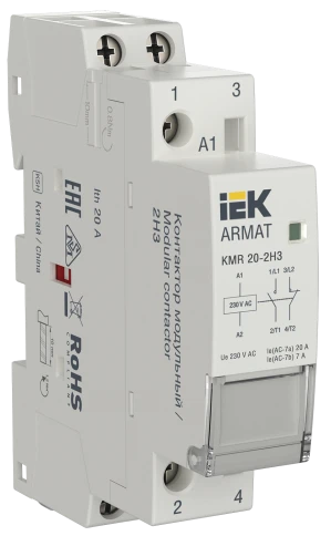 ARMAT Контактор модульный KMR 20А 230В AC 2НЗ IEK фото 1