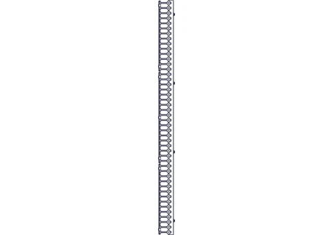 Systeme Electric vertical cable manager, Excelente series, plastic fingers, with cover, for 48U cabinets 750mm and 800mm wide фото 6