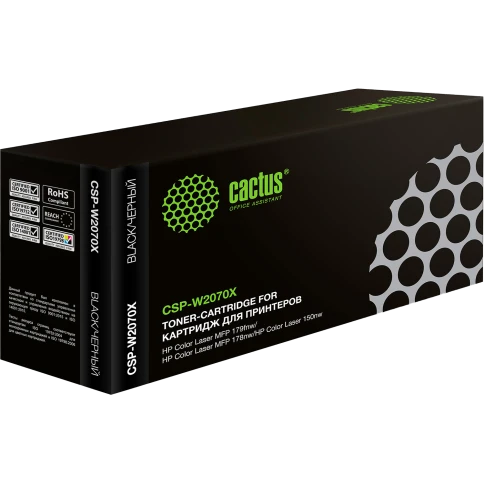 -/ Картридж лазерный Cactus CSP-W2070X 117X черный (1500стр.) для HP Color Laser 150a/150nw/178nw MFP/1 фото 1