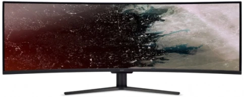 Монитор/ ACER EI491CRSBMIIIPHX 49'', ZeroFrame Yes, Curved 1800R Black, 32:9, VA, 3840x1080, 4ms, 400cd, 144Hz, 1xHDMI(2.0) + 2xHDMI(1.4) + 1xDP(1.2) + Audio Out, Speakers 3Wx2, sync: FreeSync Premium Pro, hdr: HDR 400, hadj 95 фото 1