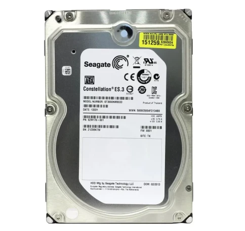 Жесткий диск/ HDD Seagate SATA3 3Tb Constellation ES.3 7200 128Mb 1 year warranty (replacement ST2000NM000A, ST2000NM017B, ST2000NM001A, ST1000NM0055, ST1000NM0008) фото 1