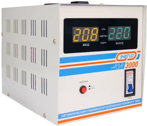 Стабилизатор  АСН- 3000  ЭНЕРГИЯ с цифр. дисплеем/ Stabilizer ASN-3000 ENERGY with numbers. display фото 5