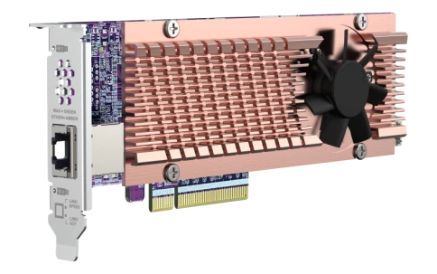 Карта расширения/ QNAP QM2-2P410G1T 2x M.2 22110/2280 NVMe SSD expansi фото 2