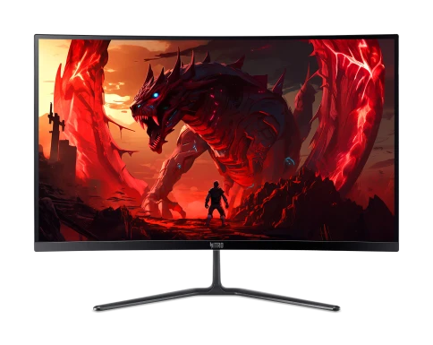 Монитор/ ACER Nitro ED270UX6bmiipx 27'', ZeroFrame, Curved 1500R, Black, 16:9, VA, 2560x1440, 1 / 0,5 (GTG, Min.)ms, 250cd, 220Hz, 2xHDMI(2.1) + 1xDP(1.4) + SPK + Audio Out, Speakers 2Wx2, sync: FreeSync Premium, hdr: HDR 10, Vesa:75x75 фото 1