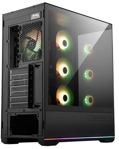 Корпус ПК без блока питания/ Case MSI MAG PANO 110R PZ, Midi-Tower, TG, 4x120mm ARGB, 2xUSB 3.2, 1xUSB 3.2 Type-C, ATX, mATX, mITX Black фото 6