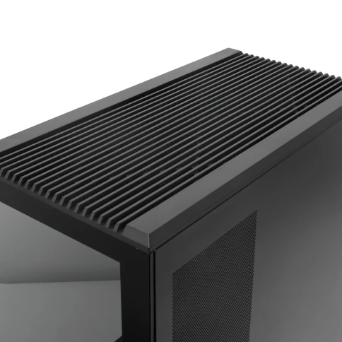 Корпус без блока питания/ Case HSPD F711, Panoramic Full Tower, Black, TG, 0.7 SPCC, 4x120mm ARGB (FN027) ATX, mATX, mITX 190/420/280mm 2x2.5", 2x3.5", 7xPCI 1xUSB-A 3.0, 1xUSB-C 445x235x475mm фото 8