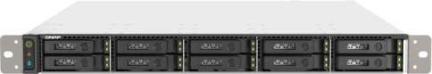 Сетевое хранилище без дисков/ ENTERPRISE QNAP TS-h1090FU-7232P-64G QTS hero NAS, AMD EPYC 7232P/7252 3.1-3.2 GHz, 64 GB DDR4 ECC (8 x 8 GB) up to 1.5 TB (12 x 128 GB), 10x2.5-inch U.2 PCIe NVMe / SATA bays, 2x25 GbE SFP28, 2x2.5 GbE, 3xUSB 3.2 Gen 1, rack фото 3