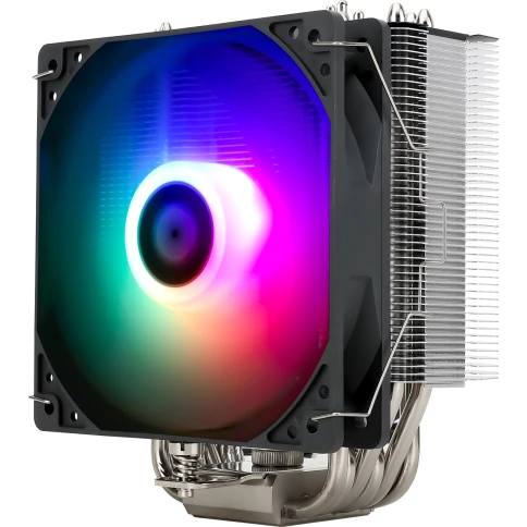 Кулер для процессора/ CPU Cooler Thermalright Burst Assasin 120 ARGB (4-pin PWM, 154mm, Ni/CU, 6x6mm, ARGB, 1x120mm, 66.17CFM, 25.6dBA, 1550RPM, S: 1700, 1200, 115X, AM5, AM4) фото 2