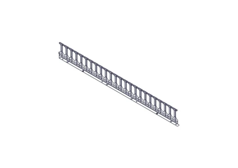 Systeme Electric, серия Excelente, 48U, пластиковые пальцы, однорядный, на две стороны фото 2