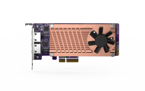 Плата расширения/ QNAP QM2-2P2G2T Expansion card 2 slots M.2 2280 NVMe. PCIe Gen3 x4 interface, 2x 2.5 GbE BASE-T. фото 6
