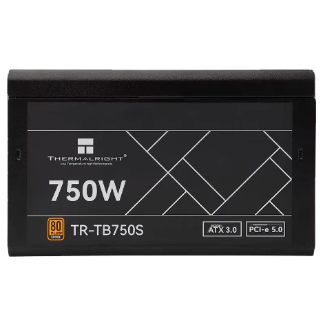 Блок питания 750W/ Power Supply Thermalright, 750W 80+ Bronze (ATX, 3.0, PCIe 5.0, Non-modular, 1x24(20+4)pin 550mm, 1xCPU*2 8(4+4)pin 600+150mm, 1xPCIe*2 8(6+2)pin 500+150mm, 1x12VHPWR PCIe 5.0 12+4pin 600mm, 1xSATA*3+MOLEX4pin*1 400+150+150+150mm, 1xSAT фото 1