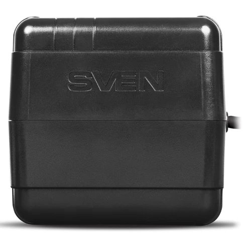 Стабилизатор SVEN VR-L1500, релейный, 500вт, 184-285в, 2 евророзетки, 1 розетка ІЕС 320, черный, габариты  124 ? 119 ? 124мм, 2.09кг./ Stabilizer SVEN VR-L1500, Relay, 500W, 184-285v, 2 euro outlets, 1 розетка ІЕС 320, black,  124 ? 119 ? 124mm, 2.09kg. фото 3