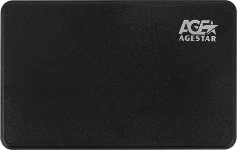 Внешний корпус для HDD AgeStar 3UB2P2 SATA III USB3.0 пластик черный 2.5" [3UB2P2(BLACK)] фото 1