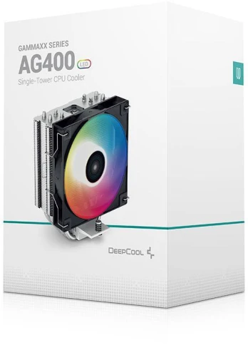 Кулер Deepcool AG400 LED RGB Soc-AM5/AM4/1200/1700/1851 черный 4-pin 18-32dB Al+Cu 220W 614gr Ret (R-AG400-BKLNMC-G-1) [R-AG400-BKLNMC-G-1] фото 3