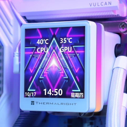 Водяное охлаждение для процессора/ Water Cooling System Thermalright Grand Vision 360 (360mm, LED, White, ARGB/ Fans: 3x120mm, 80.45CFM, 29.4dBA, 2150RPM/ Pump height 72.5mm, 6400RPM, Rad thickness 27mm/ S: 1700, 1200, 1851, 115X, 2011, 2066, AM5, AM4) фото 10