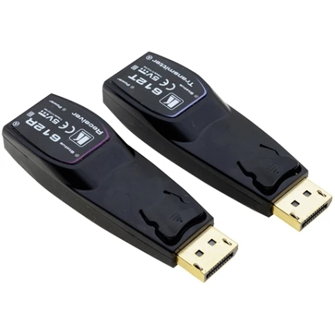Передатчик и приемник сигнала DisplayPort 1.2 по волоконно-оптическому кабелю; кабель 2LC, многомодовый ОМ3, до 200 м, поддержка 4К60 4:4:4 [94-0006120] фото 1
