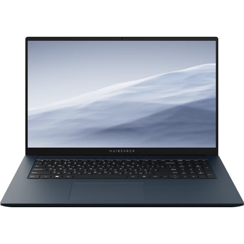 Maibenben M17A 17.3"(1920x1080 IPS (60Hz))/AMD Ryzen 5 7430U(2.3Ghz)/16384Mb/512PCISSDGb/Int:AMD Radeon/Cam/BT/WiFi/45WHr/war 1y/2.06kg/Blue/Linux + mouse/pad фото 1