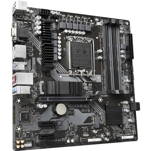 Материнская плата/ MB GIGABYTE INTEL B760 s1700, 4xDDR4(128GB), D-SUB/HDMI 2.0/2xDP, 1xPCIe 4.0x16, 2xPCIe 3.0, 1xLAN (2.5GbE), 4xSATA 6Gb/s, 2xM.2, 1xUSB-C, 3xUSB 3.2, 2xUSB 2.0, mATX фото 3