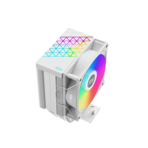 Кулер для процессора/ CPU Cooler PCCooler R400 ARGB WH (180W, 4-pin PWM, 133mm, Al/Cu, 4x6mm, ARGB, 1x92mm, 40.94CFM, 30dBA, 2200RPM, S: 1851/1700/1200/115X, AM5/AM4, white) фото 4