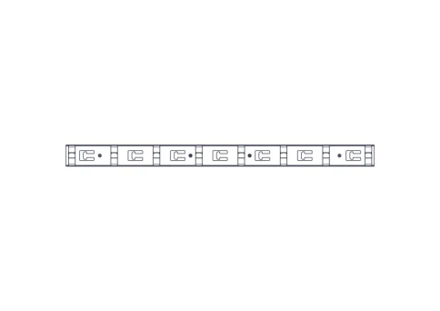 Вертикальный кабельный организатор Systeme Electric, серия Uniprom, 2x8 колец, цвет черный фото 10
