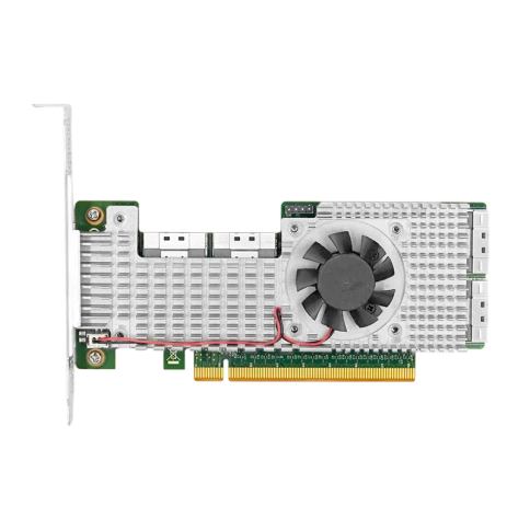 Адаптер/ PCle4.0 x16 4*SFF-8654 8i NVMe Switch Adapter фото 1