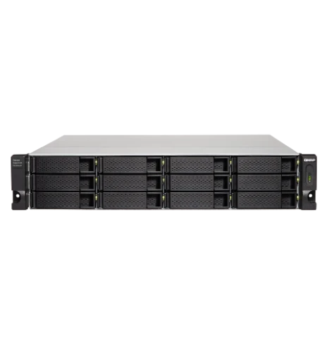 Полка расширения сетевого хранилища без дисков/ SMB QNAP TL-R1200C-RP USB 3.2 Gen 2 Type-C JBOD storage enclosure, 12-tray 3,5"/2,5" w/o HDD, 2xPSU. Rackmount. W/o rail kit RAIL-B02 фото 1