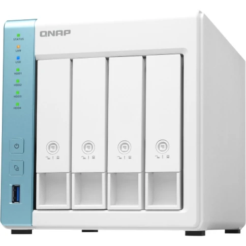 Сетевое хранилище без дисков/ SMB QNAP TS-431K NAS 4 HDD trays. Alpine AL214, 4-core, 1.7GHz, 1 GB RAM, 2xGB Ethernet, USB 3.2x3 фото 3